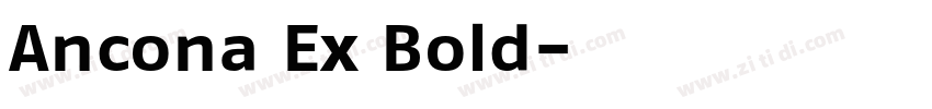 Ancona Ex Bold字体转换